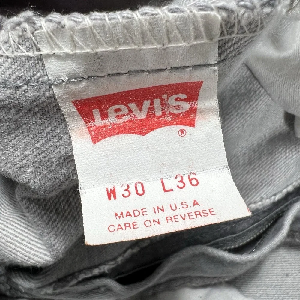 Vintage 1987 Levi's 505 Jeans Men's 30x36 (Actual 29x31) USA‎ Made Streetwear